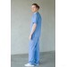 Медицинский мужской костюм Массажист синий фото