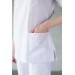 Медицинский женский костюм Массажист чисто-белый фото
