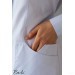 Чисто-белый женский медицинский халат Глафира фото