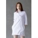 Медицинская блуза Алана чисто-белая (20812)