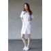 Медицинский женский халат  Милана с отделкой софт фото