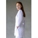 Медицинский женский костюм Полина чисто-белый фото