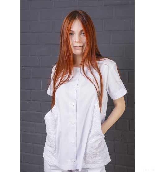 Блуза Скай чисто-біла