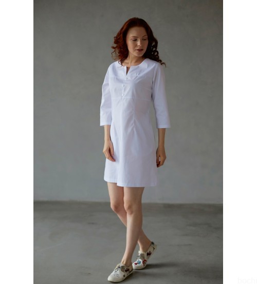 Медицинское белое платье Софья (10021)