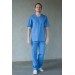 Медицинский мужской костюм Массажист синий фото
